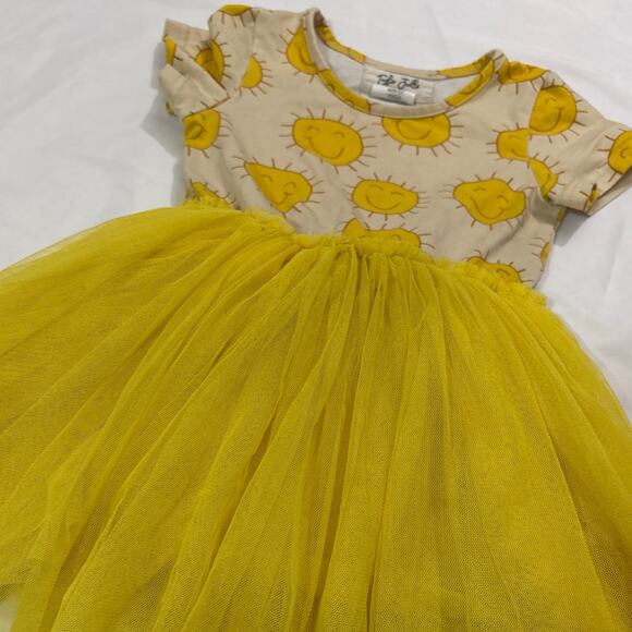 Taylor Joelle Toddler Girl 3T Sunshine Dress Tulle Comfy Casual Party Summer - Picture 2 of 6
